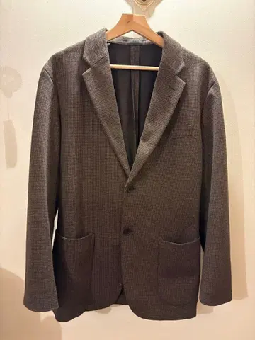 유니클로 컴포트 자켓 하운드투스 체크 테일러드 자켓