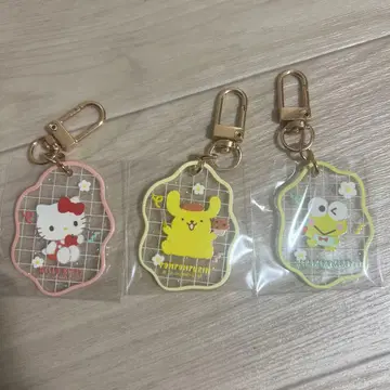 산리오 통통 클리어 키링 3개 세트