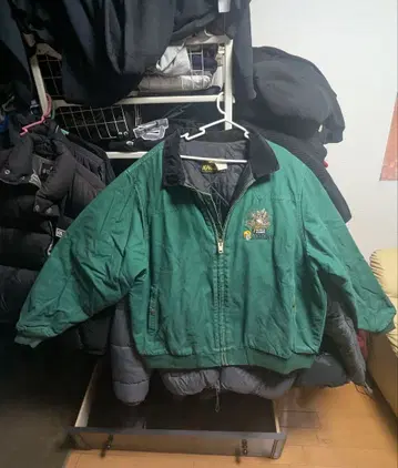 K-Pro 그린 컬러 나일론 자켓, X Large