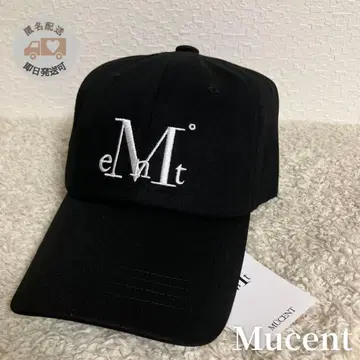 [미사용 새상품] MUCENT 무센트 블랙 로고 캡 한국 브랜드