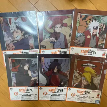 제일복권 NARUTO NARUTOP99 F상 클리어 파일 & 스티커 6종