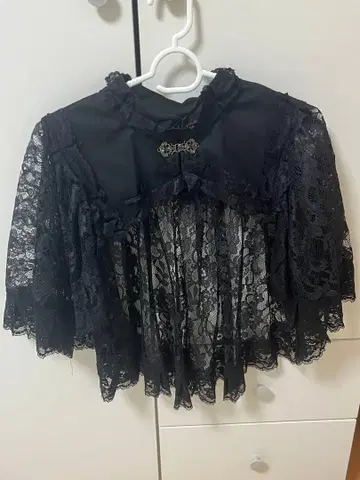 헤이세이 갸루 y2k 케이프 겉옷 호라게 다크코어