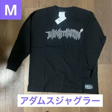 아담스 저글러 그래픽 프린트 블랙 긴팔 티셔츠