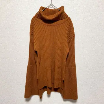 PCW 오렌지 니트 상의 F 사이즈 (여성용)