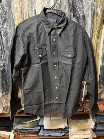 HYDROGEN 블랙 긴팔 셔츠 L 한정판