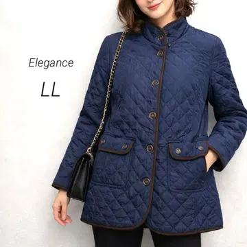 Elegance 엘레강스 퀼팅 자켓 LL 속기모 네이비