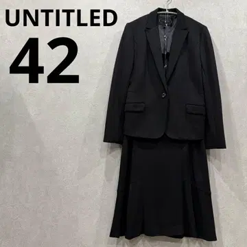 새상품급 42 [언타이틀] 저지 테일러드 자켓 & 스커트 수트