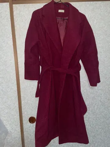 Grimmoire 버건디 롱 코트