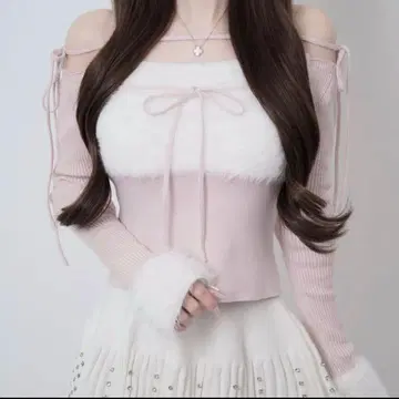 루미뇽 니트 상의