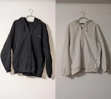 NUMERALS 후드티 화이트 & 블랙 세트 M 사이즈