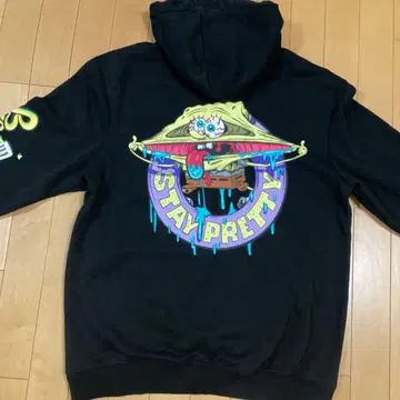 완판템 H&M 에이치앤엠 스폰지밥 콜라보 후드티 M 새상품급