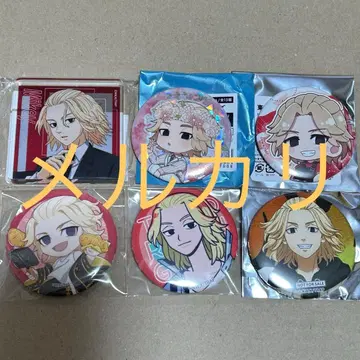 도쿄 리벤저스 사노 만지로 캔뱃지 아크릴 블록 세트