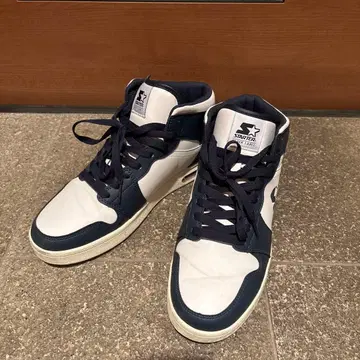 STARTER 하이컷 스니커즈 화이트/네이비