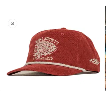 TRIBAL SOCIETY 코듀로이 캡 레드