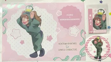 닌타마 란타로 산리오 콜라보 아모카페 젠포지 잇사쿠 런치 매트 카드