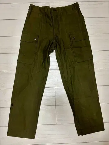 60년대 네덜란드군 더블 페이스 카고 팬츠 유로 밀리터리 W34 상당