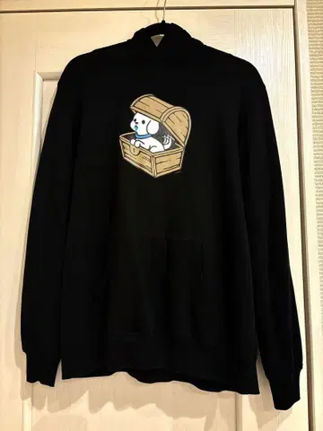 cune 큔 개 보물 상자 후드티 트레이닝복