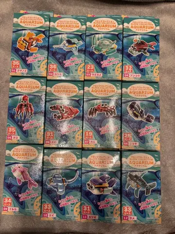 블록 컬렉션 아쿠아리움 컴플리트 전 12종 세트 메갈로돈