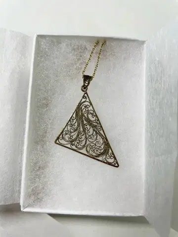 은선 세공 목걸이