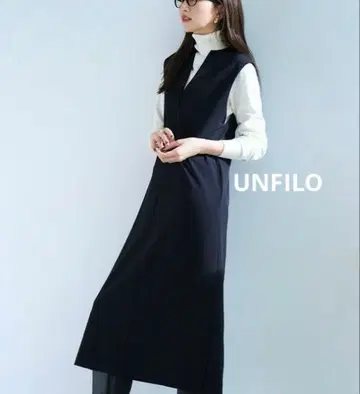 UNFILO 스트레치/세탁 가능 조젯 저지 키넥트 점프 스커트 S