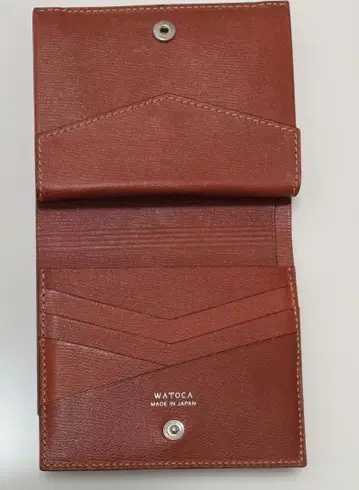 와토카 컴팩트 지갑 KIMONO / BENIGARA 가죽