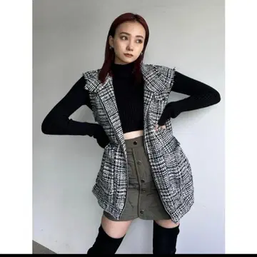 EMODA 오버 트위드 베스트