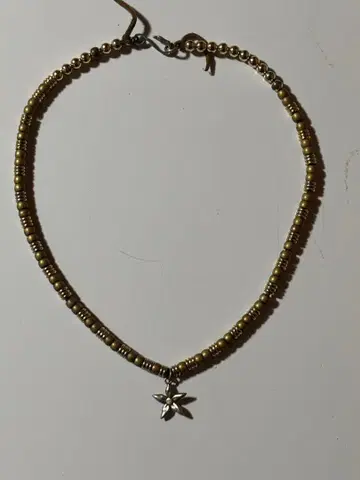 [ Y2K ] 스타 모티브 비즈 목걸이 별 실버 x 블랙 스트릿