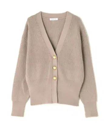 Natural Beauty Basic 골드 버튼 형태 니트 가디건