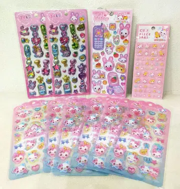 정품 마법소녀 뮤쨩 타일씰 드롭 젤리 레트로 헤이세이 여아