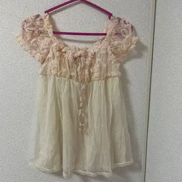 JILL STUART 프릴 장식 핑크 뷔스티에