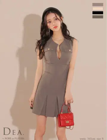 캬바쿠라걸 드레스 플리츠 스커트 미니 드레스