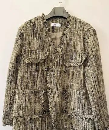 트위드 테일러드 자켓 그레이 계열