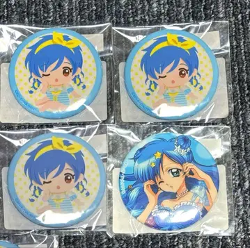 피치피치피치 나미네 마루쿠지 캔뱃지 미사용 새상품 4개 세트 묶음 판매