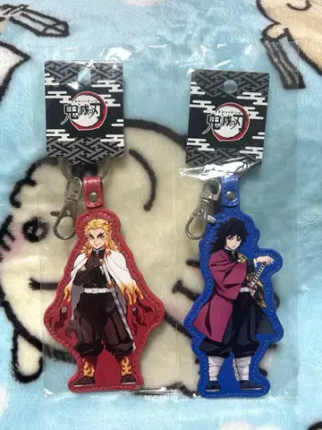 귀멸의 칼날 PU 키링 렌고쿠 쿄쥬로 토미오카 기유