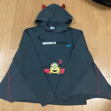 새상품급 유니버설 스튜디오 재팬 미니언 후드티 할로윈 박쥐 M