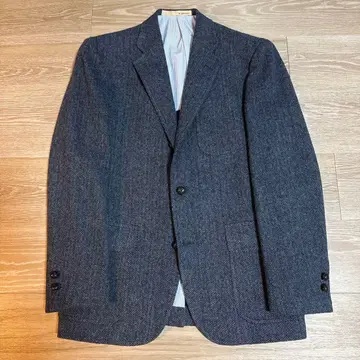 BONCOURA 3B 테일러드 자켓 트위드 블루 38