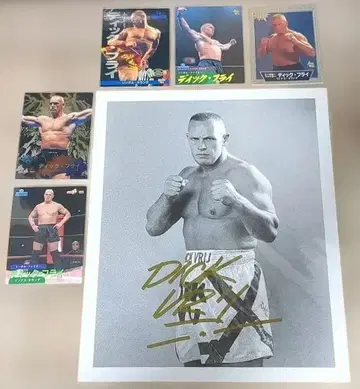 UWF 링스 딕 플라이 친필 사인 포트레이트