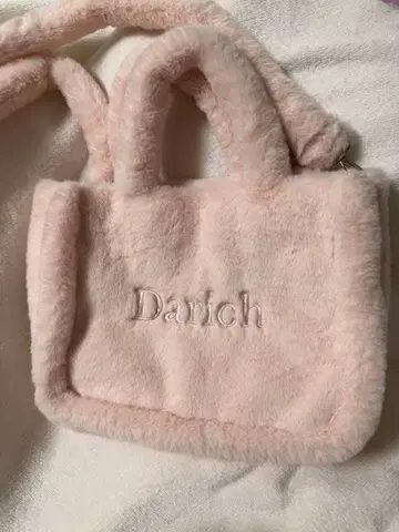 새상품급 Darich 다리치 룩북 퍼백 핑크