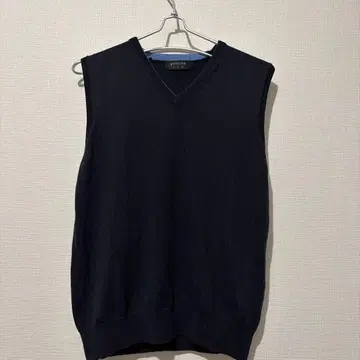 고타이리쿠 다크 네이비 V넥 베스트 상의