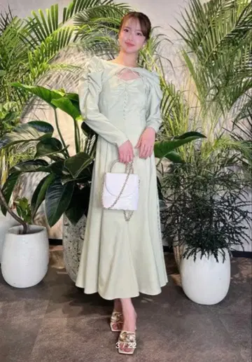 eimy istoire 리본 볼레로 세트 원피스 피스타치오 그린