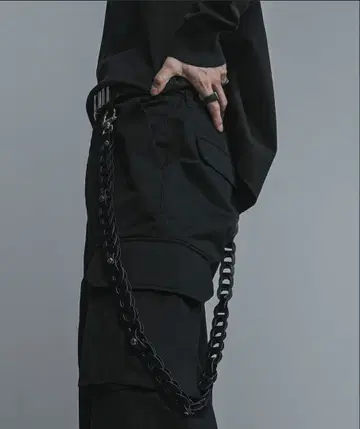 이누카이 쿄 x DEVICE 세븐 웨이 커스텀 카우 가죽 월렛 체인