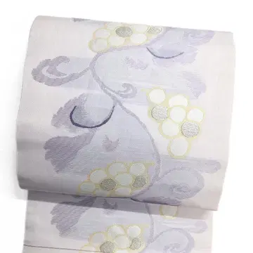 작가 물건 나고야 오비 은사 포도 당초 기모노 122b d ms