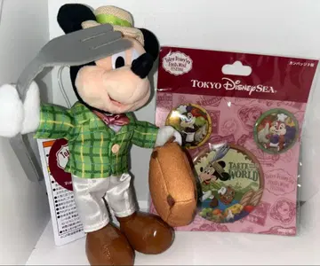 미사용 디즈니씨 미키 인형 배지 배지 세트 2점 세트