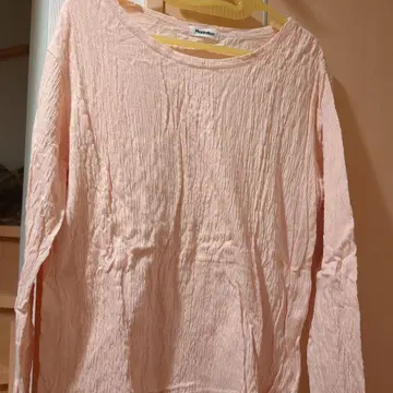 Plantation 핑크 긴팔 티셔츠