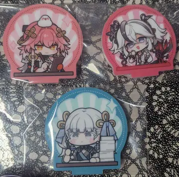 아크릴 스탬프 장리 금석 츠바키 3개 세트