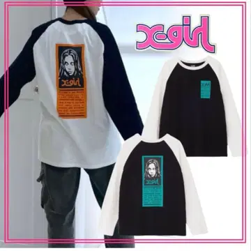 [ X-girl / 엑스걸 ] WORDS FACE B/B TEE