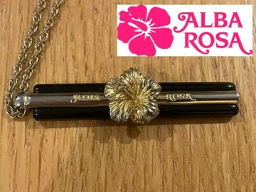 ALBAROSA 로고 목걸이(블랙x골드)