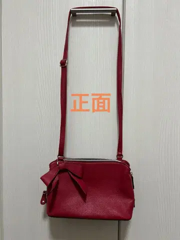 빨간색 레드 여성용 숄더백 깔끔한