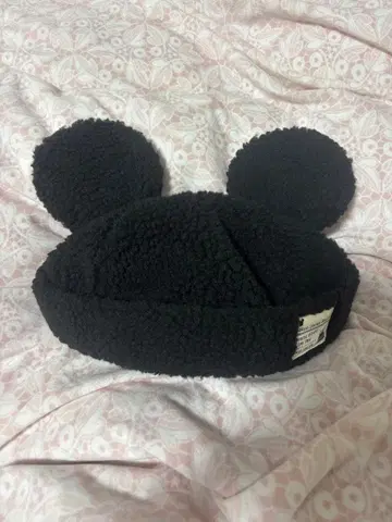 미키마우스 귀도리 모자 블랙