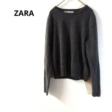 자라 니트 스웨터 울 혼방 심플 캐주얼 M